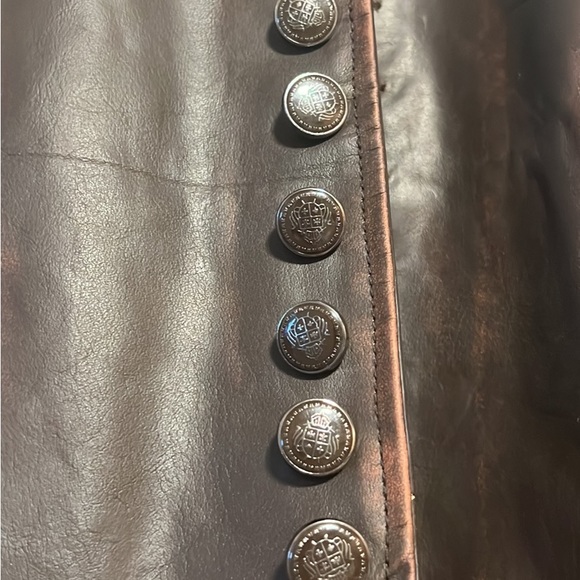 Mens Leather Vest Size Large Real Leather - Picture 4 of 4